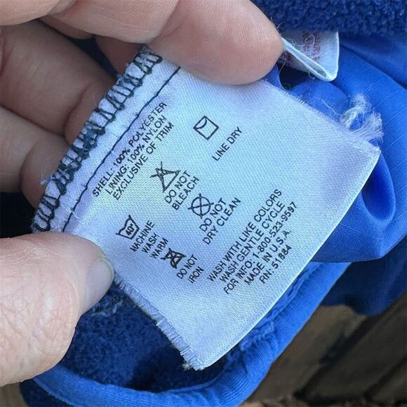 Patagonia Men's Vintage 90s Blue Fleece Half Zip Jacket Size L - Picture 4 of 11